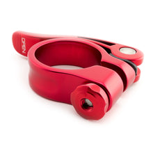 Load image into Gallery viewer, WeeBikeShop Quick Release Bicycle Seat Clamp 31.8mm Red