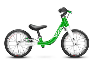 Woom 1 12" Balance Bike in green- WeeBikeShop