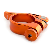 Load image into Gallery viewer, WeeBikeShop Quick Release Bicycle Seat Clamp 31.8mm Orange