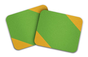 Moto Pedal Grip Tape Pads in Cool Designs-Green/Yellow